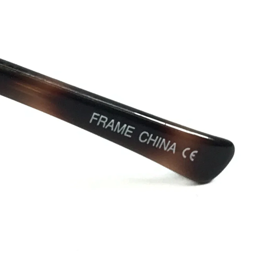 Chromos Eyeglasses Frames CHUCK TORTOISE Brown Rectangle Full Rim 53-19-140